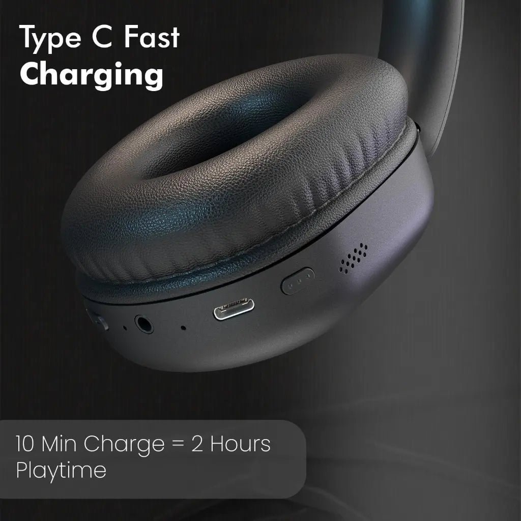 Portronics Muffs M6 (POR 3261) Over-Ear Wireless Bluetooth Headphones with 40-Hour Playtime Portronics Muffs M6 (POR 3261) Over-Ear Wireless Bluetooth Headphones with 40-Hour Playtime