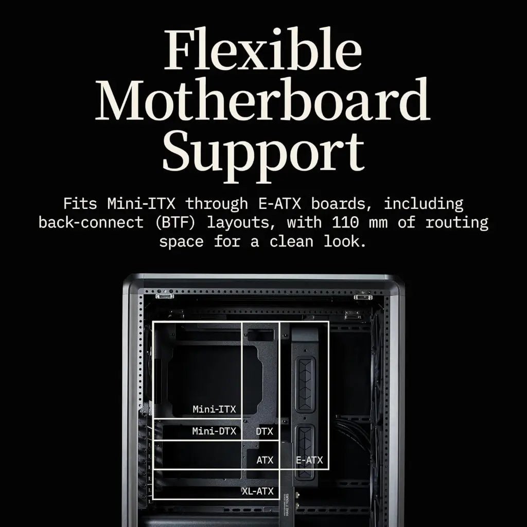 Cooler Master MasterFrame 500 Mesh ARGB Open-Frame Mid-Tower PC Case - Black