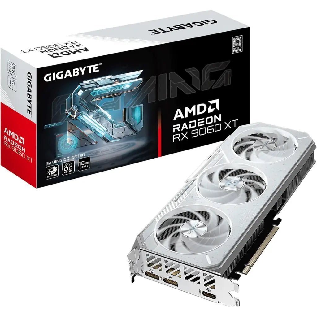Gigabyte Radeon RX 9060 XT Gaming OC Ice 16GB GDDR6 Dedicated Graphics Card Gigabyte Radeon RX 9060 XT Gaming OC Ice 16GB GDDR6 Dedicated Graphics Card
