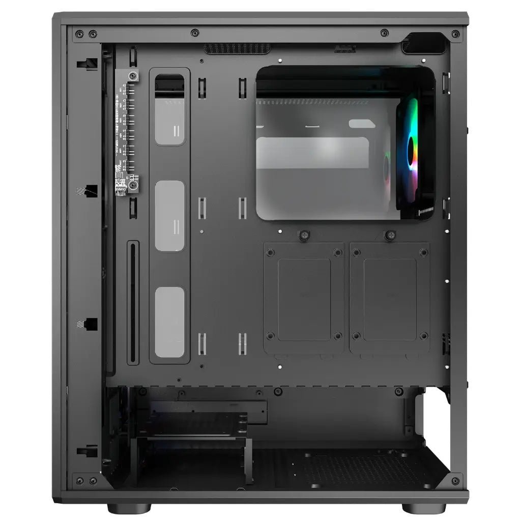 Cougar Airface Pure RGB Mid Tower ATX Computer Case - Compact Design with Ultra-Slim Ventilated Front Panel and 4 Pre-installed RGB Fans