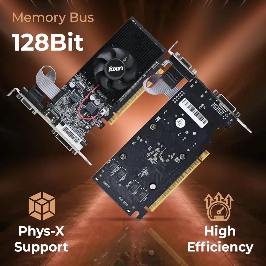 Foxin GT740 4GB 128-Bit DDR3 High-Efficiency Desktop Graphics Card for Gaming and Multimedia
