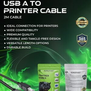 KingFast 10 Meter USB 2.0 Type-A to Type-B Printer Cable