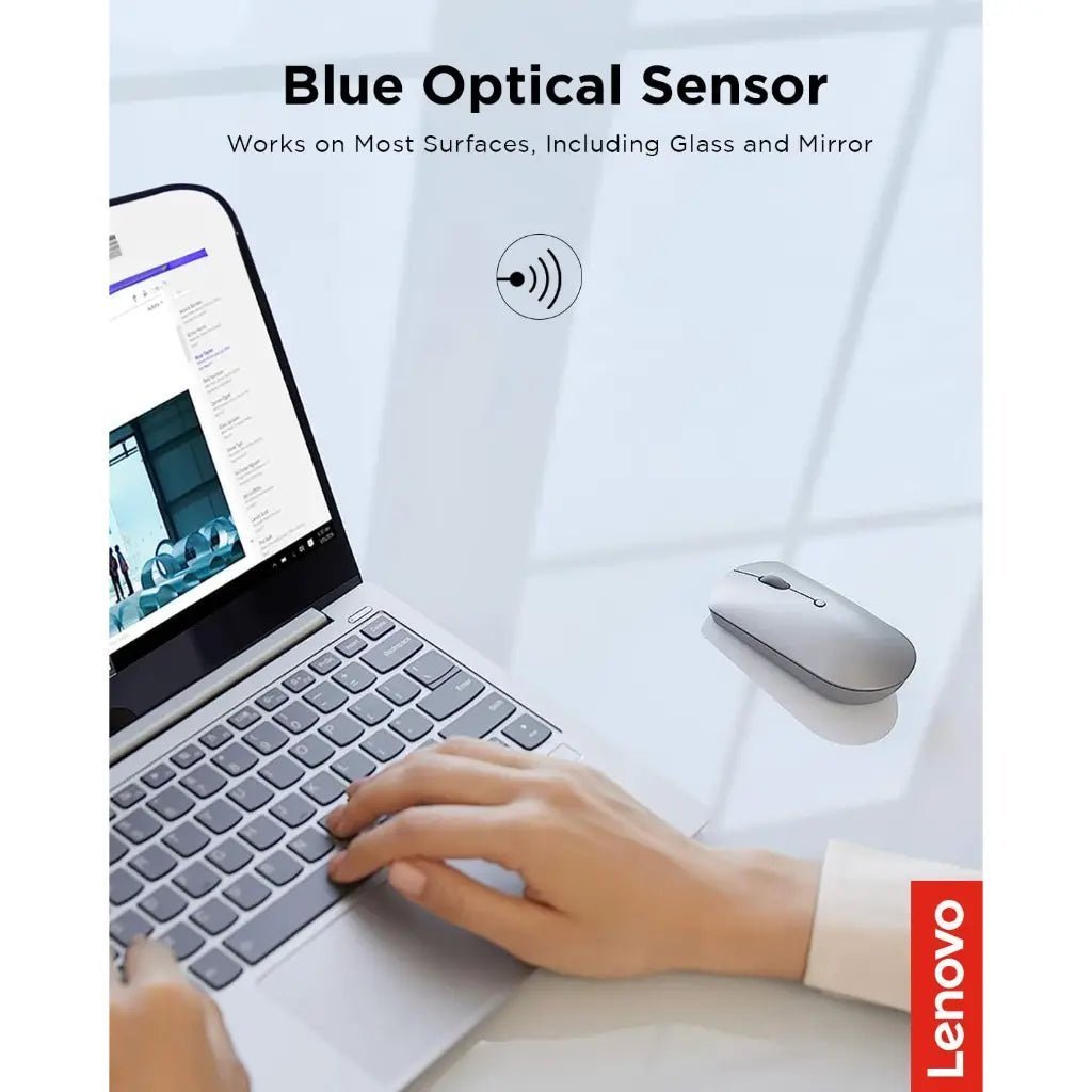 Lenovo 600 Bluetooth Silent Mouse with Dual Device Connectivity and Silent Clicks - Iron Grey Lenovo 600 Bluetooth Silent Mouse with Dual Device Connectivity and Silent Clicks - Iron Grey