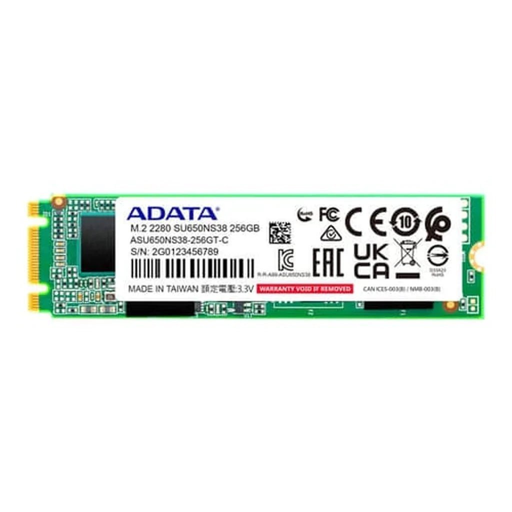 ADATA SU650 256GB M.2 2280 SATA III 3D NAND Internal Solid State Drive for Desktops and Laptops