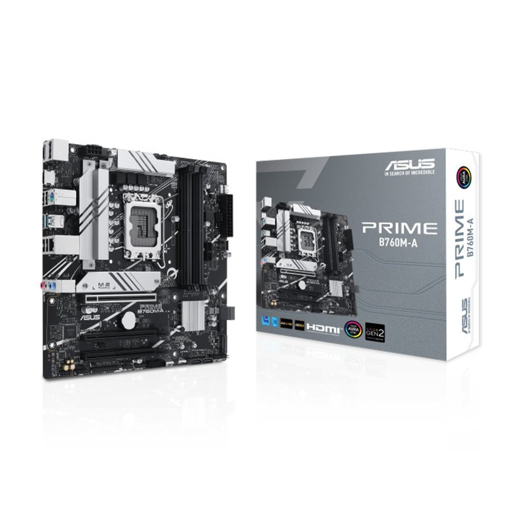 ASUS PRIME B760M-A Intel B760 LGA 1700 Micro-ATX DDR5 Motherboard