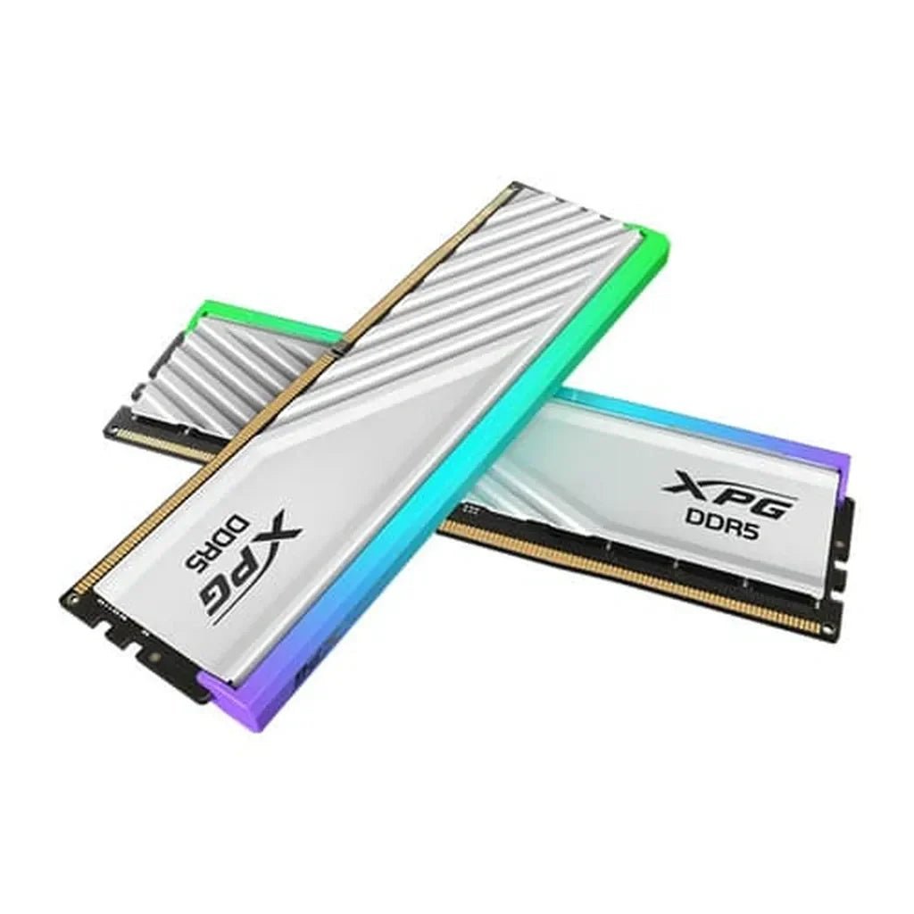 XPG LANCER BLADE RGB 48GB (2x24GB) DDR5 6000MHz CL30 Low-Profile Gaming Desktop RAM - White