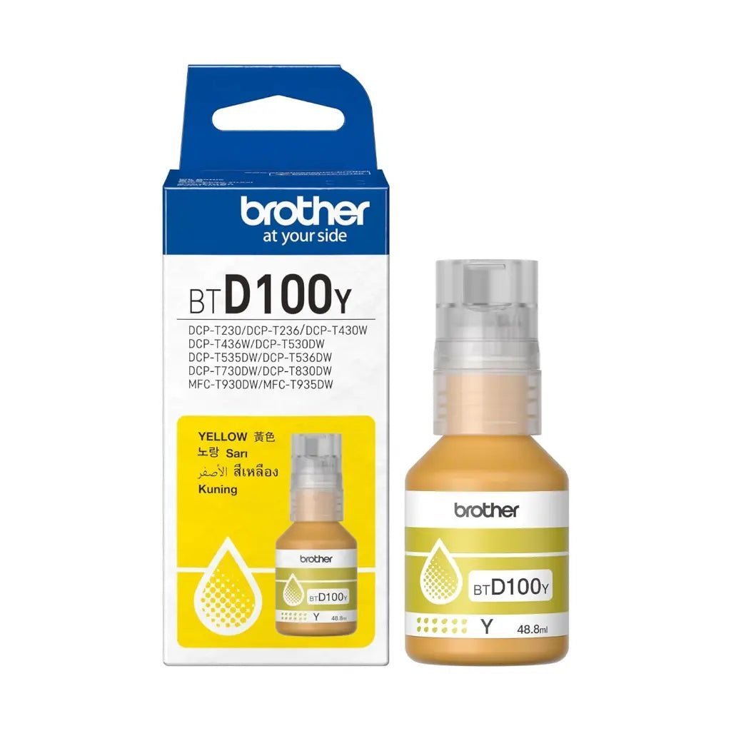 Brother BTD100Y High-Yield Yellow Ink Bottle