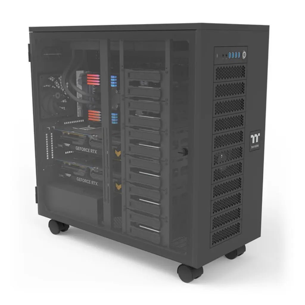 Thermaltake AX700 TG Tempered Glass Super Tower XL-ATX Computer Case with Expandable Modular Design Thermaltake AX700 TG Tempered Glass Super Tower XL-ATX Computer Case with Expandable Modular Design