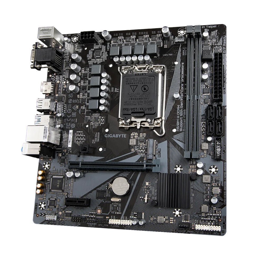 GIGABYTE H610M H DDR4 Intel H610 LGA 1700 Micro-ATX Motherboard GIGABYTE H610M H DDR4 Intel H610 LGA 1700 Micro-ATX Motherboard