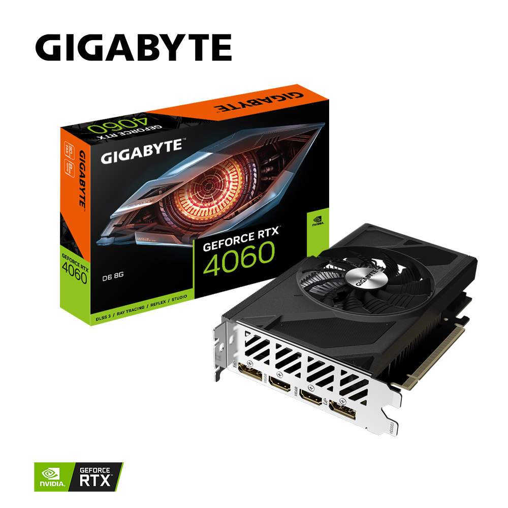 Gigabyte GeForce RTX 4060 D6 8GB 128-Bit GDDR6 Graphics Card Gigabyte GeForce RTX 4060 D6 8GB 128-Bit GDDR6 Graphics Card