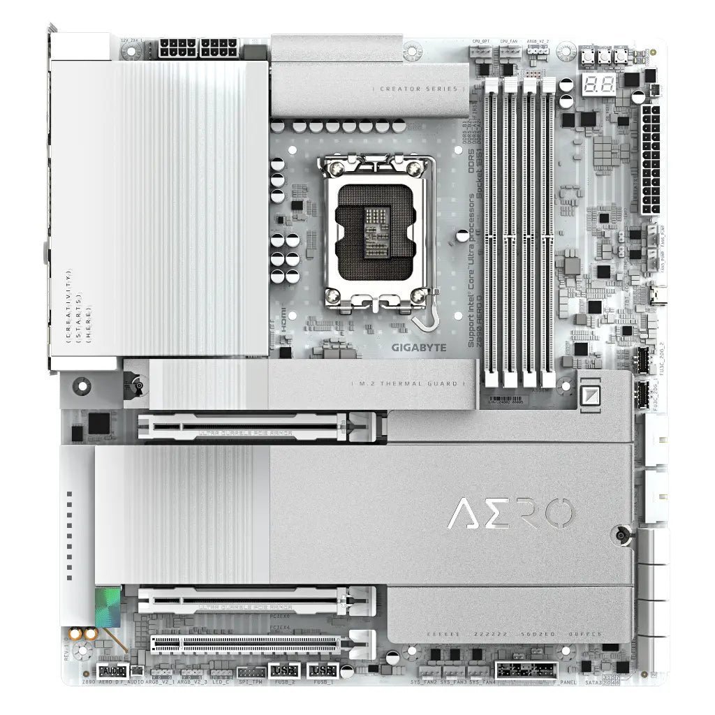 Gigabyte Z890 AERO D Wi-Fi 7 Intel LGA1851 DDR5 ATX Motherboard for Content Creators