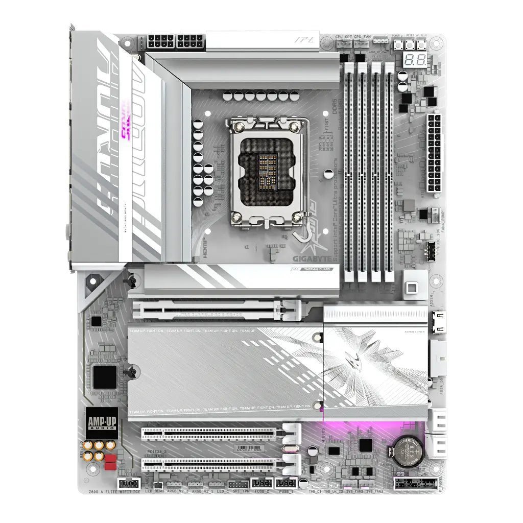 Gigabyte Z890 AORUS ELITE WI-FI 7 ICE Intel Z890 LGA1851 DDR5 ATX Motherboard - Premium Gaming Edition