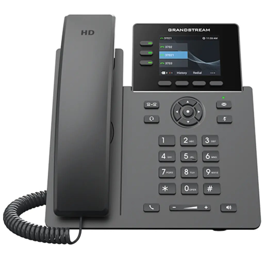 Grandstream GRP2611G Professional 3-Line Gigabit IP Phone with PoE and HD Audio Support