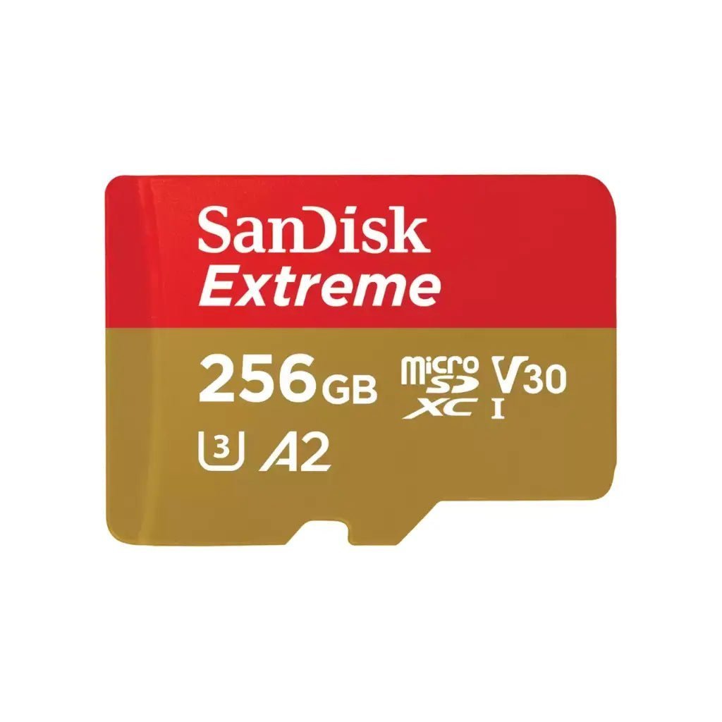 SanDisk Extreme 256GB microSDXC UHS-I Memory Card with Adapter