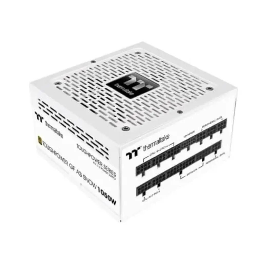 Thermaltake Toughpower GF A3 Snow 1050W 80+ Gold Fully Modular ATX 3.0 Power Supply - High-Efficiency PC PSU