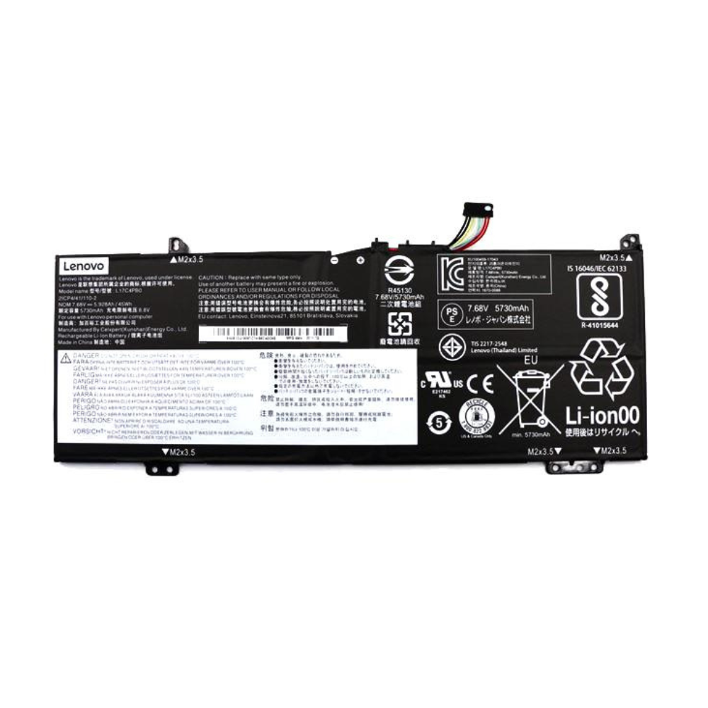 Lenovo L17C4PB0 45Wh 7.68V 5928mAh 4-Cell Replacement Laptop Battery Lenovo L17C4PB0 45Wh 7.68V 5928mAh 4-Cell Replacement Laptop Battery