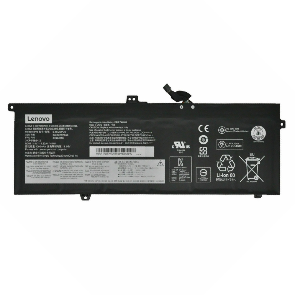 Lenovo L18C6PD1 Original 4120mAh 11.4V 46Wh 3-Cell Replacement Laptop Battery