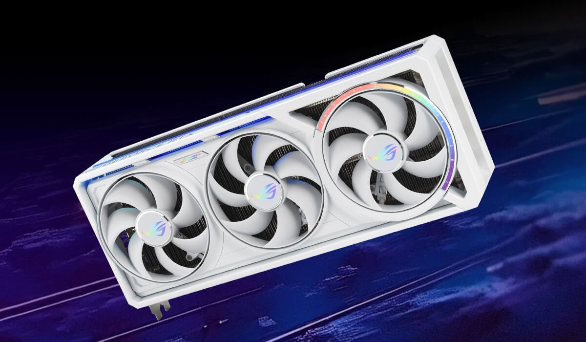 ASUS ROG Strix Astral GeForce RTX 5080 16GB GDDR7 White Overclocked Edition Triple Fan Graphics Card ASUS ROG Strix Astral GeForce RTX 5080 16GB GDDR7 White Overclocked Edition Triple Fan Graphics Card