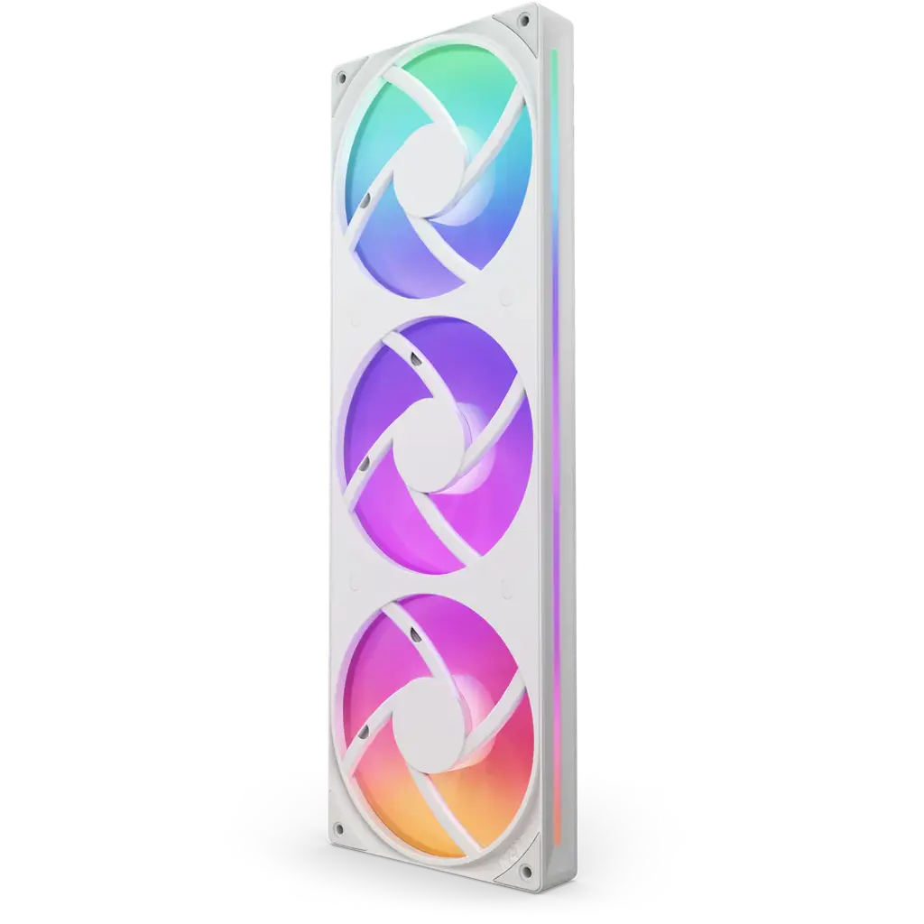 NZXT F360 RGB Core 360mm Single-Frame Triple Fan Unit - White NZXT F360 RGB Core 360mm Single-Frame Triple Fan Unit - White