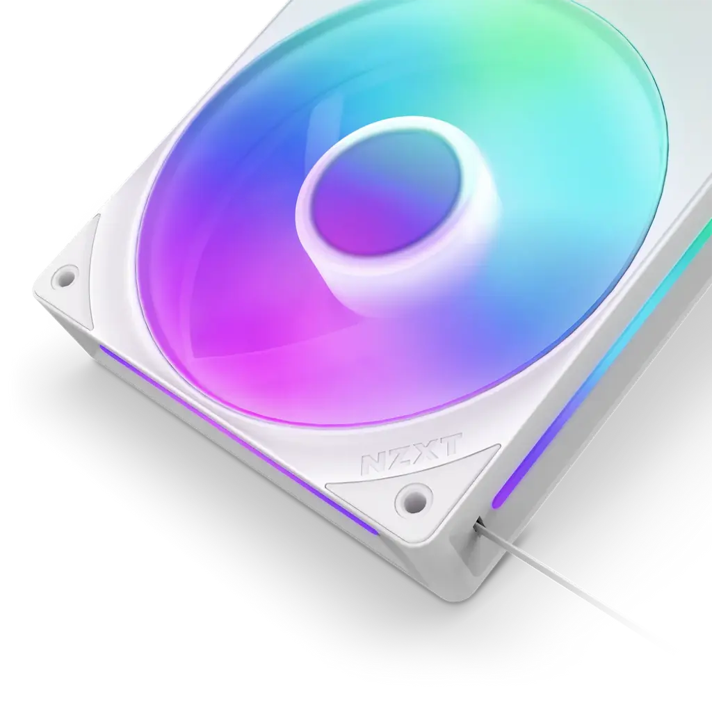 NZXT F360 RGB Core 360mm Single-Frame Triple Fan Unit - White NZXT F360 RGB Core 360mm Single-Frame Triple Fan Unit - White