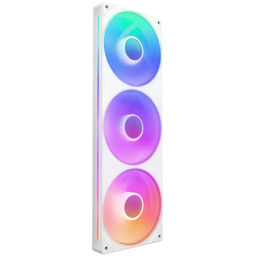 NZXT F420 RGB Core 420mm Single-Frame High-Performance RGB Cooling Fan Unit - White