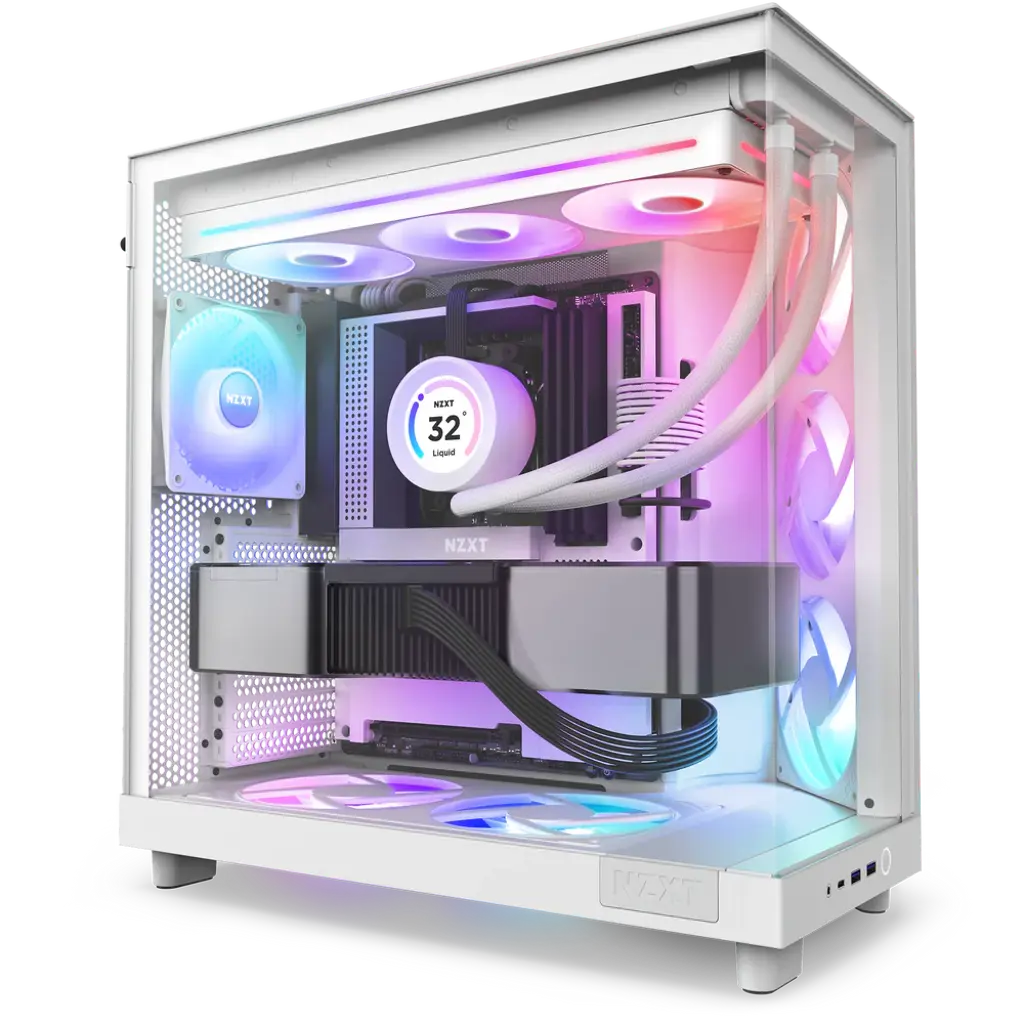 NZXT F360 RGB Core 360mm Single-Frame Triple Fan Unit - White NZXT F360 RGB Core 360mm Single-Frame Triple Fan Unit - White