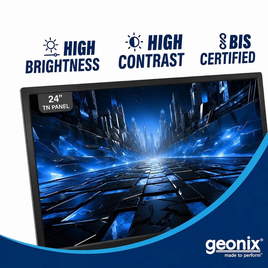 Geonix 24-Inch Full HD LED Monitor (1920x1080) with HDMI and VGA Connectivity Geonix 24-Inch Full HD LED Monitor (1920x1080) with HDMI and VGA Connectivity