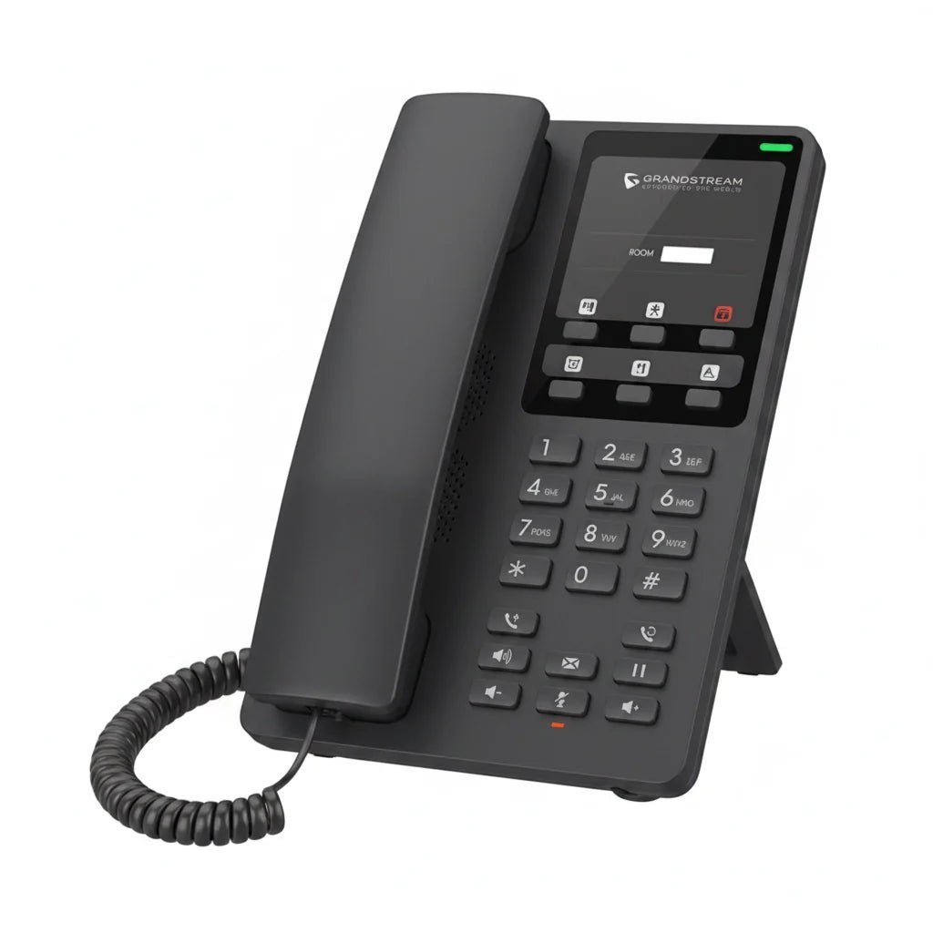 Grandstream GHP621W Compact Hotel IP Phone with Dual-Band Wi-Fi and HD Audio for Hospitality VoIP Systems - Black Grandstream GHP621W Compact Hotel IP Phone with Dual-Band Wi-Fi and HD Audio for Hospitality VoIP Systems - Black