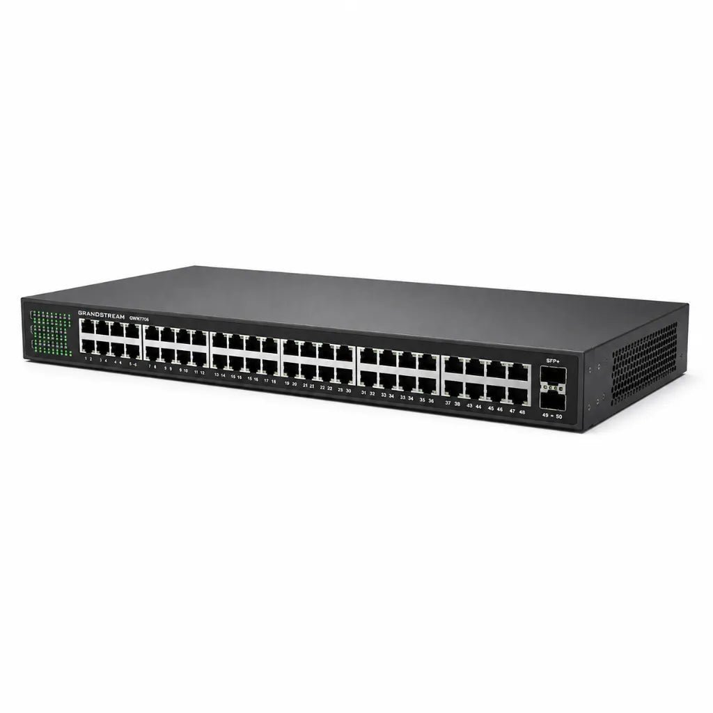 Grandstream GWN7706 48-Port Gigabit Ethernet Network Switch with 2 SFP Uplink Ports Grandstream GWN7706 48-Port Gigabit Ethernet Network Switch with 2 SFP Uplink Ports