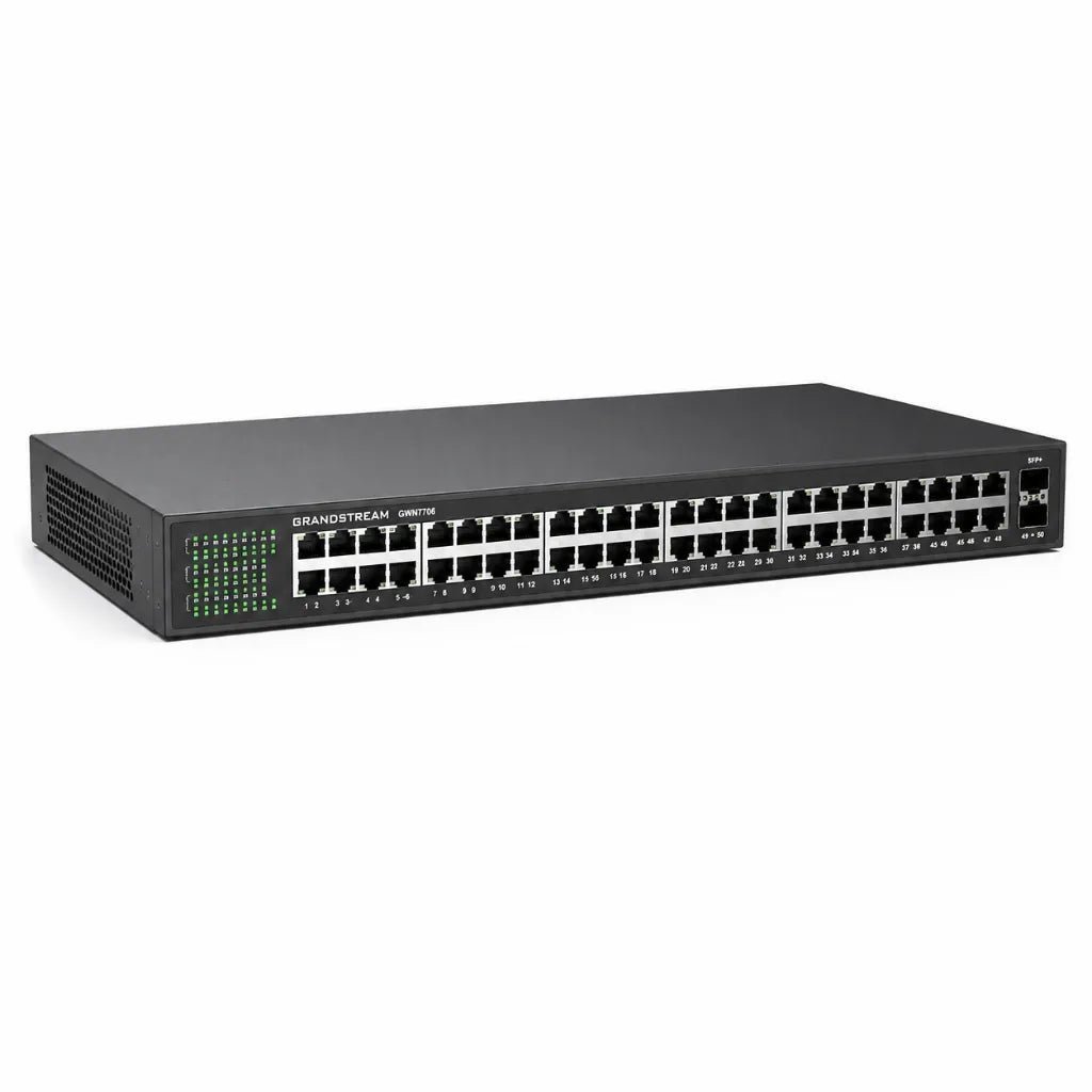 Grandstream GWN7706 48-Port Gigabit Ethernet Network Switch with 2 SFP Uplink Ports Grandstream GWN7706 48-Port Gigabit Ethernet Network Switch with 2 SFP Uplink Ports