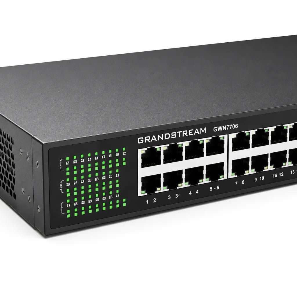 Grandstream GWN7706 48-Port Gigabit Ethernet Network Switch with 2 SFP Uplink Ports Grandstream GWN7706 48-Port Gigabit Ethernet Network Switch with 2 SFP Uplink Ports