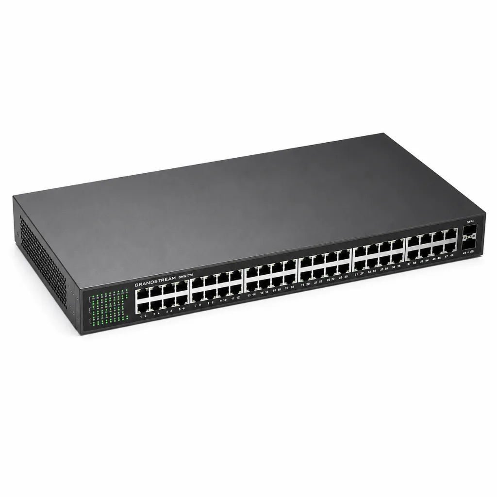 Grandstream GWN7706 48-Port Gigabit Ethernet Network Switch with 2 SFP Uplink Ports Grandstream GWN7706 48-Port Gigabit Ethernet Network Switch with 2 SFP Uplink Ports