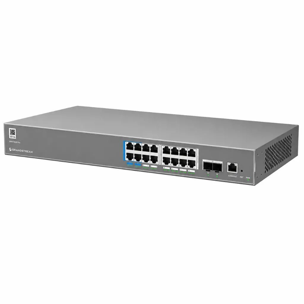 Grandstream GWN7802P 16-Port Gigabit Layer 2++ Managed PoE+ Network Switch Grandstream GWN7802P 16-Port Gigabit Layer 2++ Managed PoE+ Network Switch