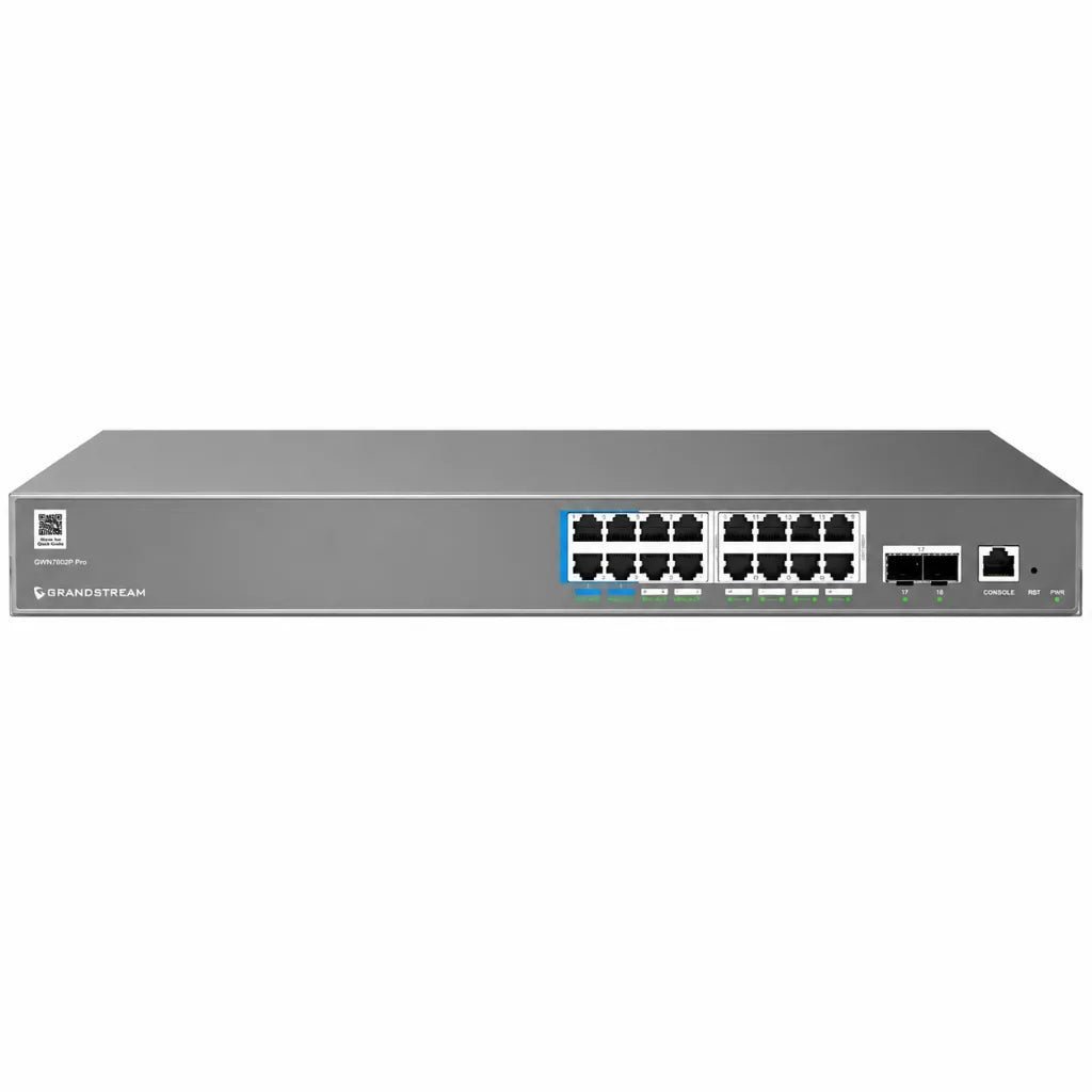 Grandstream GWN7802P 16-Port Gigabit Layer 2++ Managed PoE+ Network Switch Grandstream GWN7802P 16-Port Gigabit Layer 2++ Managed PoE+ Network Switch