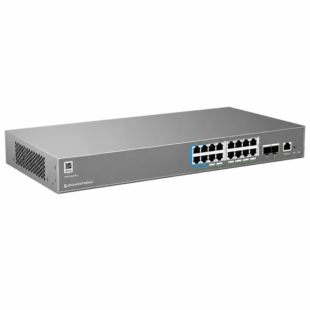 Grandstream GWN7802P 16-Port Gigabit Layer 2++ Managed PoE+ Network Switch Grandstream GWN7802P 16-Port Gigabit Layer 2++ Managed PoE+ Network Switch