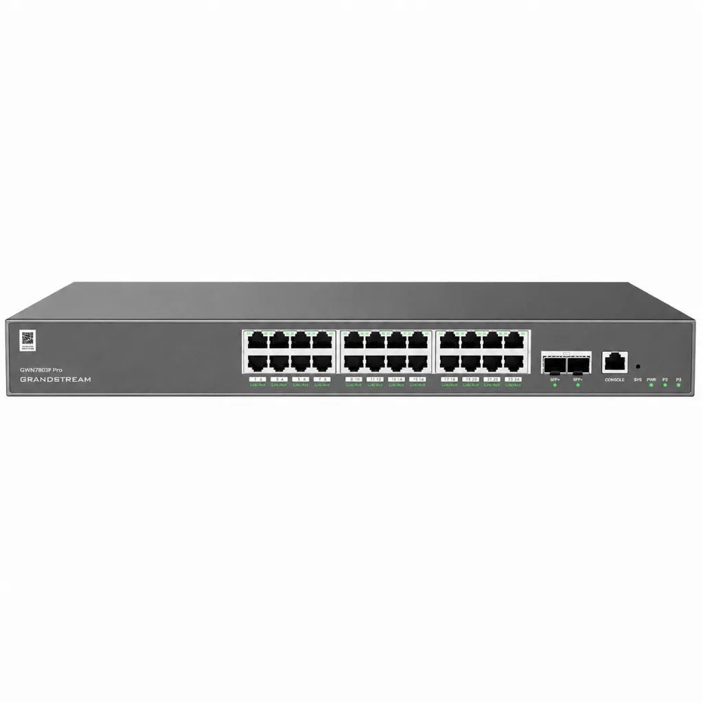 Grandstream GWN7803 Pro 24-Port Layer 2++ Managed Gigabit Switch with 4x 10G SFP+ Uplinks Grandstream GWN7803 Pro 24-Port Layer 2++ Managed Gigabit Switch with 4x 10G SFP+ Uplinks