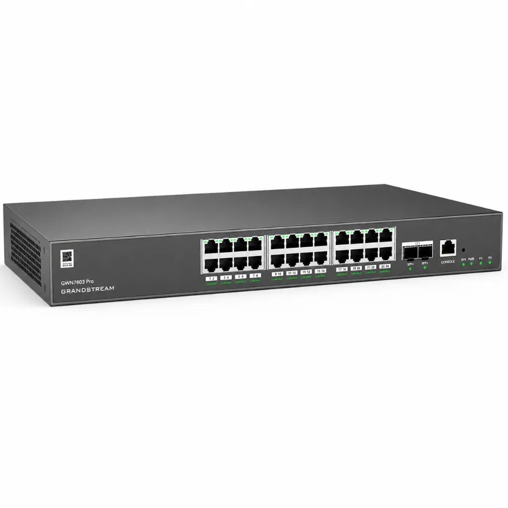 Grandstream GWN7803 Pro 24-Port Layer 2++ Managed Gigabit Switch with 4x 10G SFP+ Uplinks Grandstream GWN7803 Pro 24-Port Layer 2++ Managed Gigabit Switch with 4x 10G SFP+ Uplinks