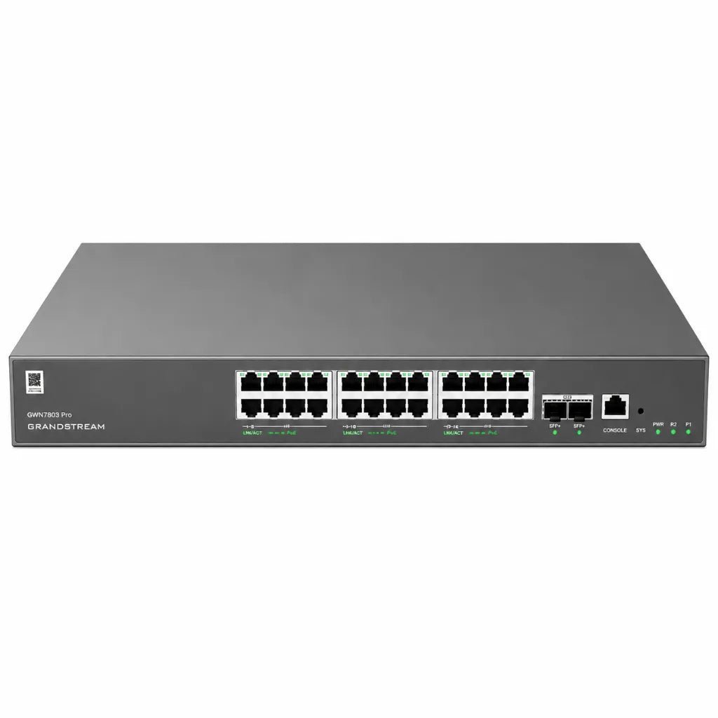 Grandstream GWN7803 Pro 24-Port Layer 2++ Managed Gigabit Switch with 4x 10G SFP+ Uplinks Grandstream GWN7803 Pro 24-Port Layer 2++ Managed Gigabit Switch with 4x 10G SFP+ Uplinks