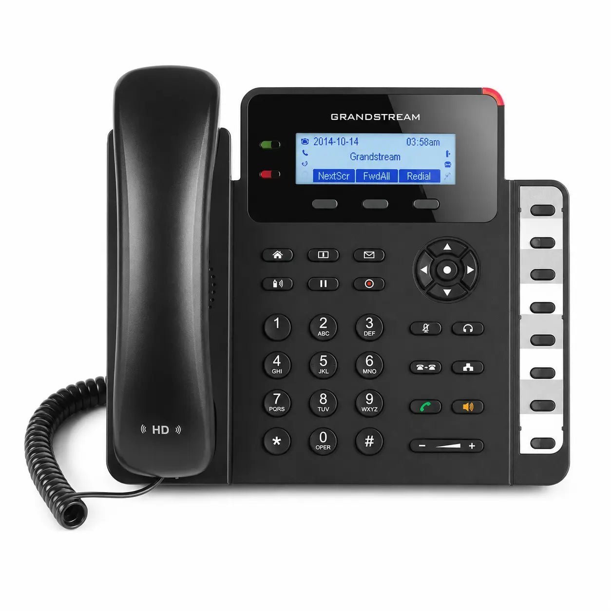 Grandstream GXP1628 2-Line Gigabit IP Phone with PoE and HD Audio Support