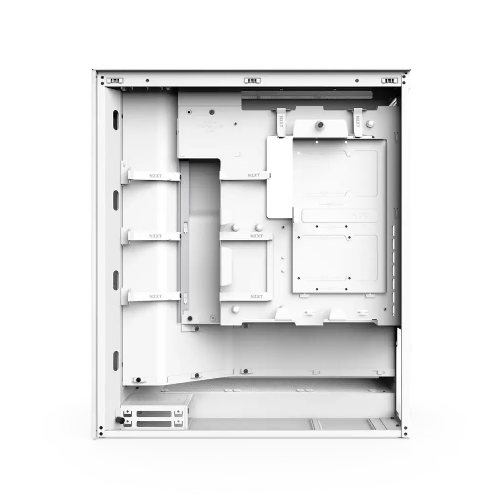 NZXT H7 Flow RGB Tempered Glass Compact Mid-Tower ATX Airflow PC Case - White Edition NZXT H7 Flow RGB Tempered Glass Compact Mid-Tower ATX Airflow PC Case - White Edition