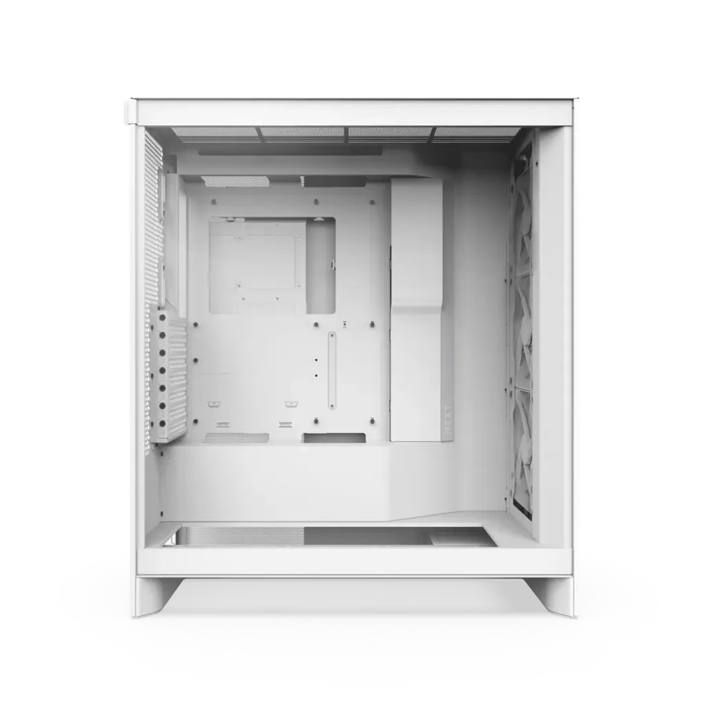 NZXT H7 Flow RGB Tempered Glass Compact Mid-Tower ATX Airflow PC Case - White Edition NZXT H7 Flow RGB Tempered Glass Compact Mid-Tower ATX Airflow PC Case - White Edition