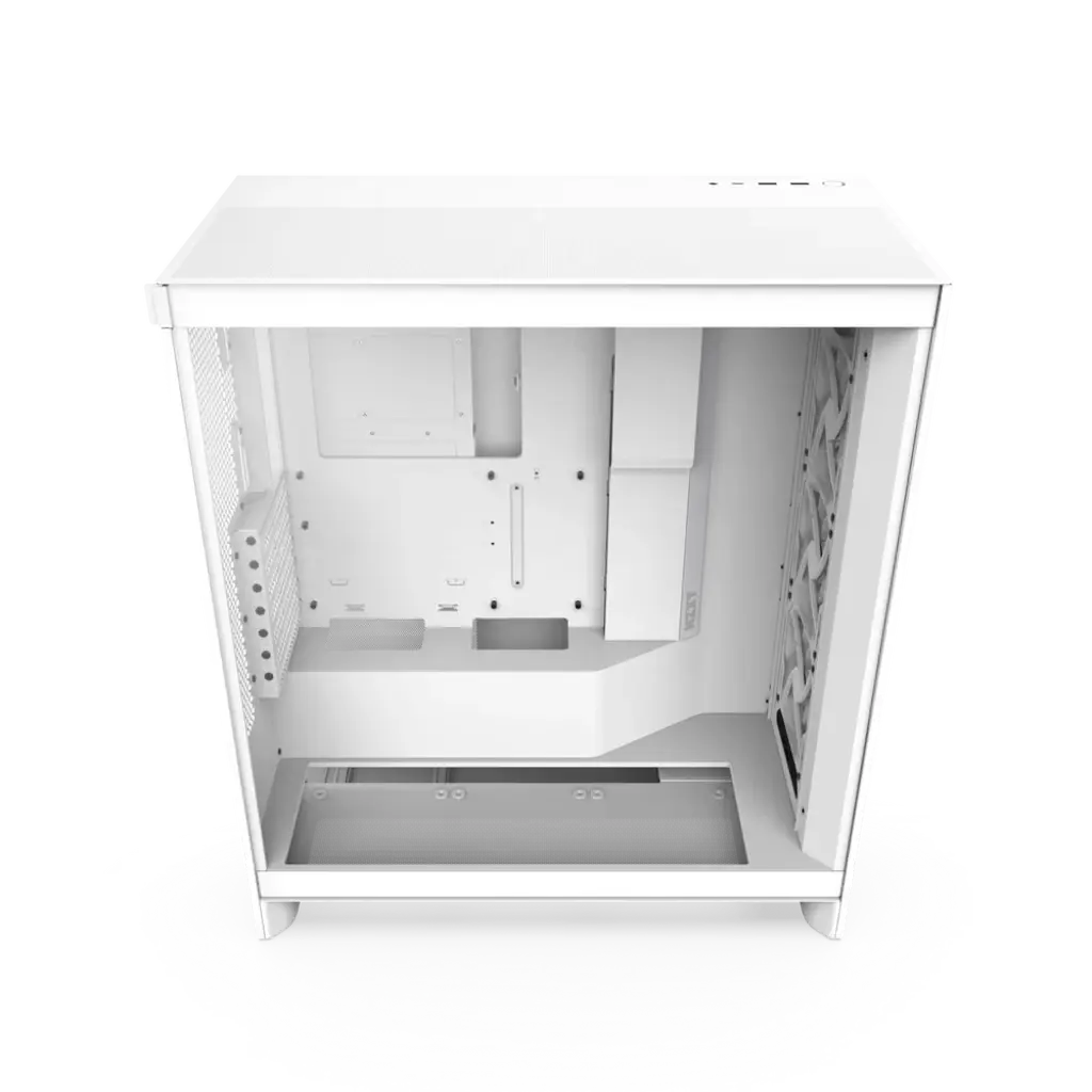 NZXT H7 Flow RGB Tempered Glass Compact Mid-Tower ATX Airflow PC Case - White Edition NZXT H7 Flow RGB Tempered Glass Compact Mid-Tower ATX Airflow PC Case - White Edition