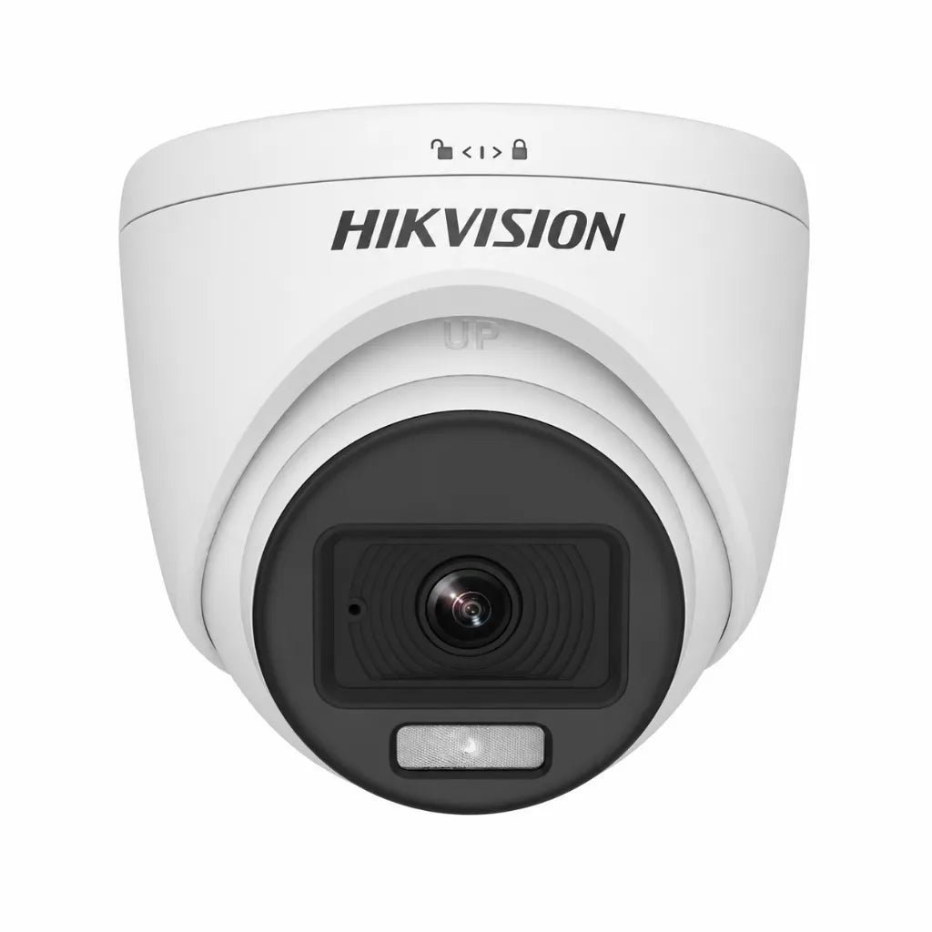 Hikvision 2MP ColorVu Audio Turret CCTV Camera with Full-Time Color Imaging (DS-2CE70DF0T-PFS)