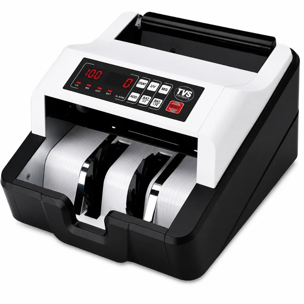 TVS Electronics CC 232 Classic Currency Cash Counting Machine with Advanced Counterfeit Detection TVS Electronics CC 232 Classic Currency Cash Counting Machine with Advanced Counterfeit Detection