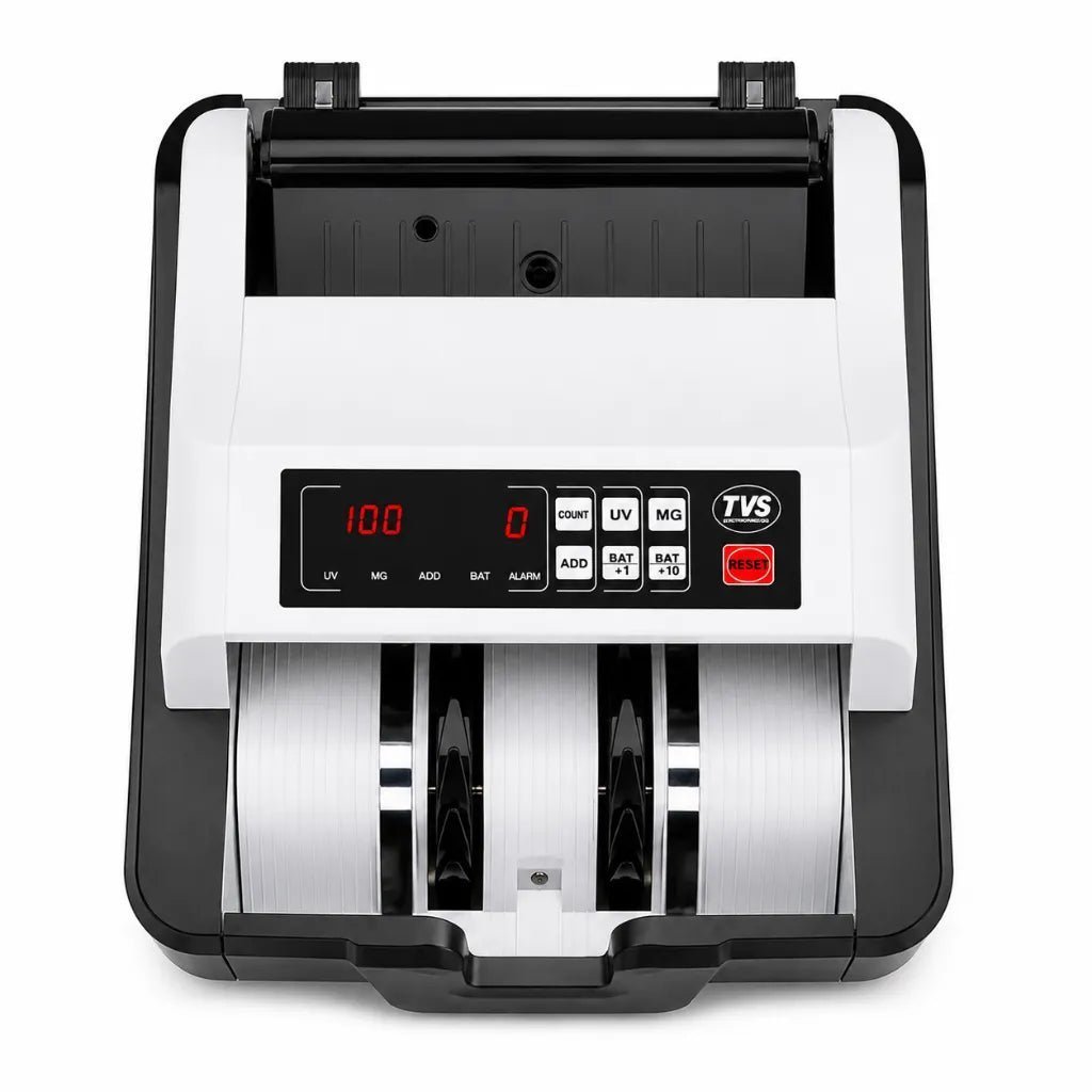 TVS Electronics CC 232 Classic Currency Cash Counting Machine with Advanced Counterfeit Detection TVS Electronics CC 232 Classic Currency Cash Counting Machine with Advanced Counterfeit Detection