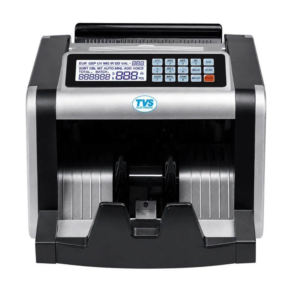 TVS Electronics CC 232 Classic+ Professional Cash Counting Machine with Advanced Counterfeit Detection